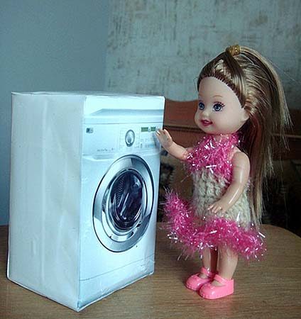 Стиральная машина для кукольного дома от  Юлии Горщук