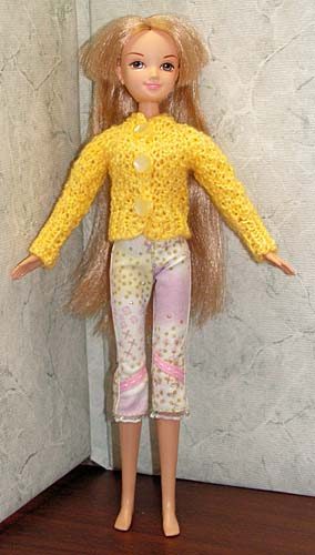Вязаная одежда для кукол 27 см